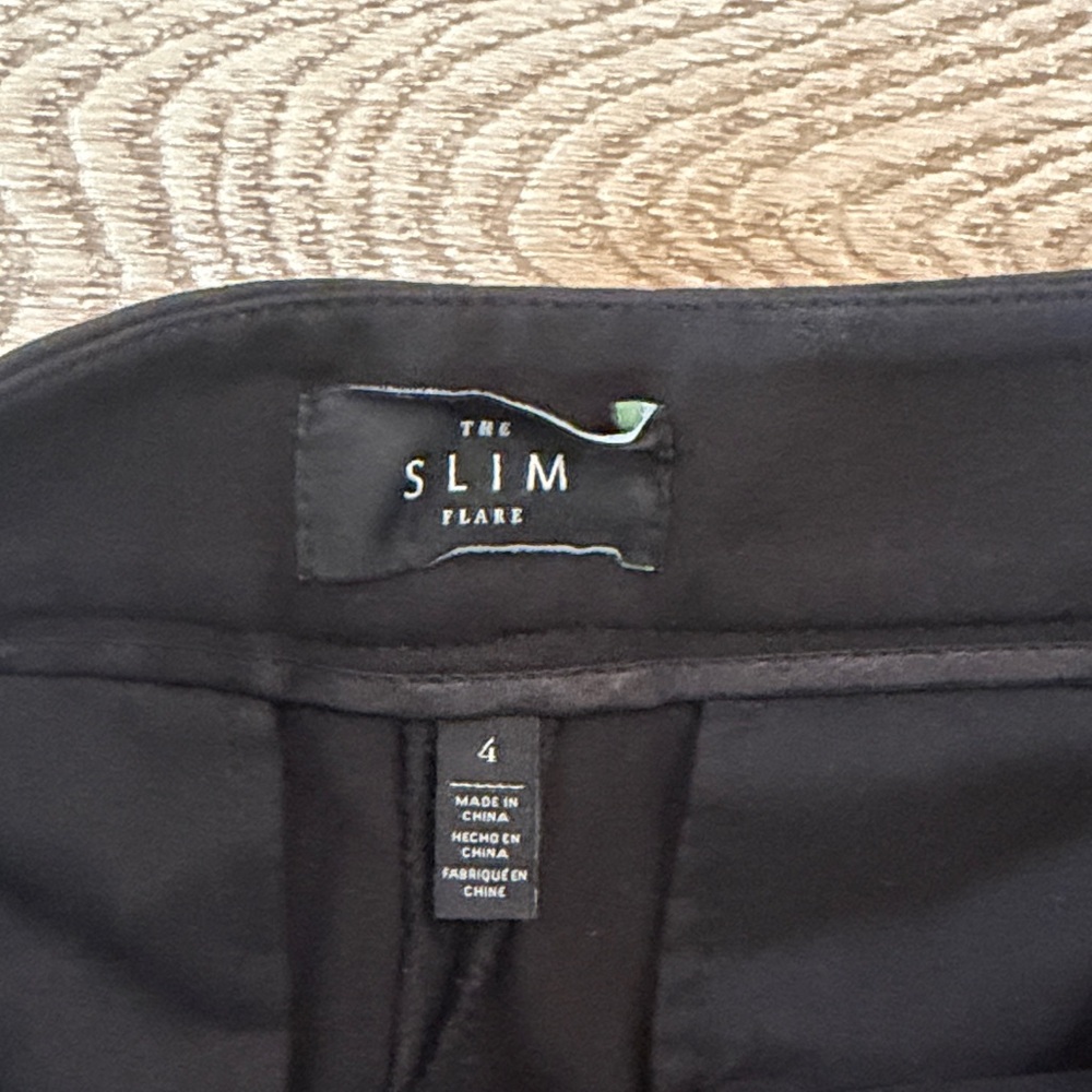 White House Black Market Black Flared Trousers - Picture 3 of 5